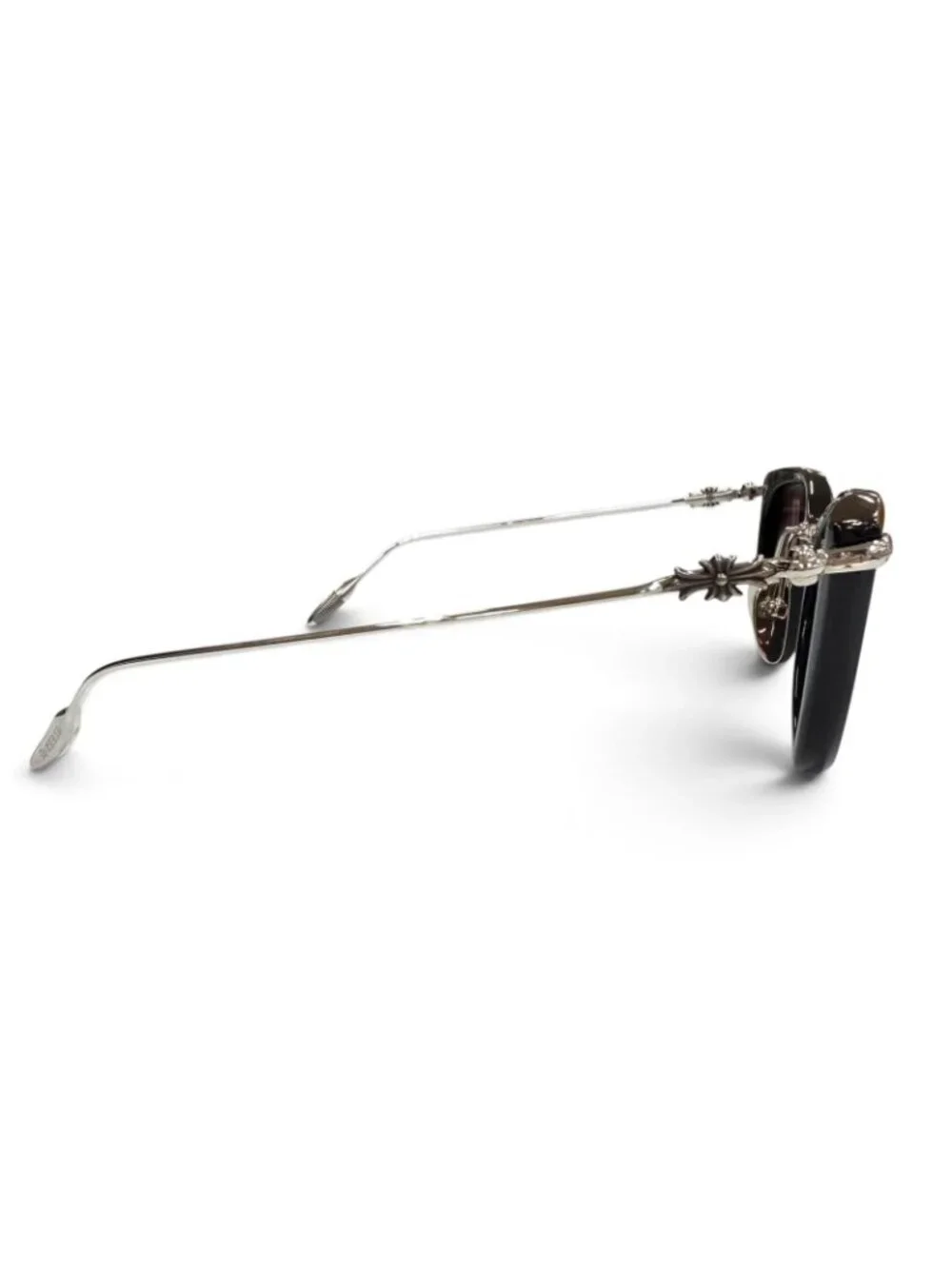 Chrome Hearts New Lover Newrubber 925 Floral Cross Eyewear Sunglasses Black